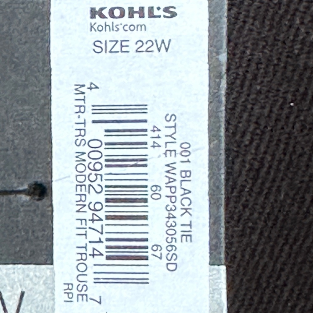 APT 9 Women’s black slacks NWT Size 22W Modern fit - Picture 9 of 15